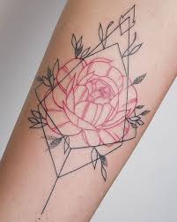 Black And Red Rose Tattoo Meaning Red Rose And Black Ornament Tattoo On The Arm Red Ink Tattoos Red Tattoos Rose Tattoo On Arm