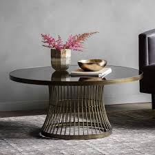 Alexandra 39 round marble coffee table. Gallery Direct Pickford Round Coffee Table Black Glass Leader Furniture