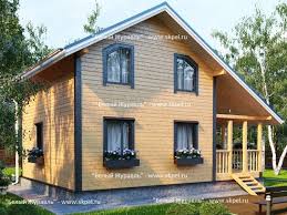 проекты домов 8 на 8 с мансардой и верандой Proekt Doma Gabaritami 7 H 9 Poltora Etazha S Terrasoj Ploshadyu 105 Kv Metrov Vozmozhno Stroitelstv Karkasnyj Dom Dizajn Vneshnego Vida Doma Vneshnij Vid Doma