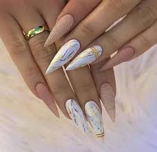 Stiletto nails have pointed tips that are reminiscent of claws. Marble Stiletto Nails Page 6 Chic Cuties Blog Stilettonails Pointy Nail Designs Stiletto Nails Designs Pointy Nails