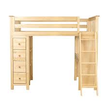 Tangkula computer desk with 4 storage drawers & hutch, home office desk wooden frame vintage style desk with storage shelves, executive desk writing study desk (black). Plank Beam Combo Loft Bed Dresser Desk Natural Buy Online In Andorra At Andorra Desertcart Com Productid 38630833