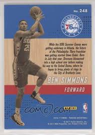 Hello select your address all. 2016 17 Panini Threads Base 248 Wood Rookies Ben Simmons
