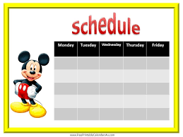 Imom's 2021 free printable calendars for kids is here! Free Weekly Calendars For Girls Disney Themed Classroom Disney Classroom Behaviour Chart