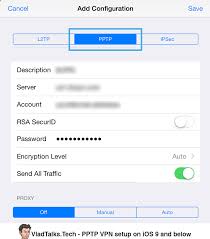 Iphone Pptp Vpn Setup Ios 10 And Above Ios 9 And Below