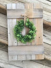 Reclaimed Wood Shutter Shutter Wall Decor Farmhouse Shutter Shutter Wall Decor Vintage Farmhouse Decor Shutter Wall