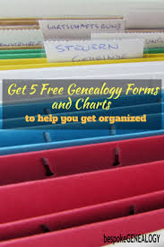 Get 5 Free Genealogy Forms And Charts Bespoke Genealogy
