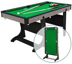 Billiard Table 5 Folding For Easy Storage With All Accessories Needed To Play Airzone Billiard Pool Table Diy Pool Table Folding Pool Table