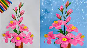 Kekasih bunga akan menghargai komposisi bunga segar. Cara Membuat Bunga Hiasan Ruang Tamu Dari Sedotan Kreatif Straws Decoration Ideas Youtube