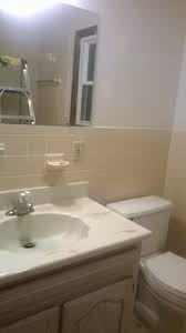 Bath Walls With 70s Tan Beige Tile