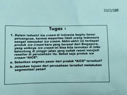 Check spelling or type a new query. A Sebutkan Segmen Pasar Dari Produk Aice Tersebut B Jelaskan Tujuan Dari Perusahaan Tersebut Brainly Co Id