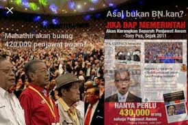 Penjawat awam di johor ini bakal menerima bantuan khas kewangan sempena sambutan aidilfitri, kata menteri besarnya dr sahruddin jamal. Mahathir Akan Buang 420 000 Penjawat Awam Prksemenyih Pak Din