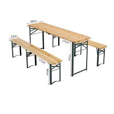 Ships free orders over $39. Folding Wooden Beer Table And Bench Set Garden Courtyard Party Outdoor Living And Home