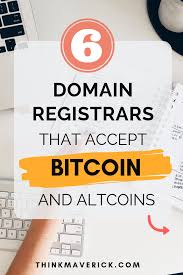 6 Best Domain Registrars That Accept Bitcoin And Altcoins Thinkmaverick My Personal Journey Through Entrepreneurship Bitcoin Blog Help Make Money Blogging