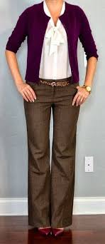 Outfit Posts Outfit Post Navy White Polka Dot Dress Navy Cardigan Wide Woven Belt Work Fashion Fall Outfits For Work Work Outfits Women
