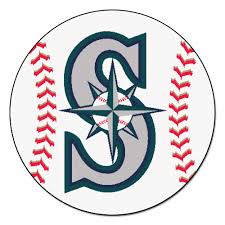 Mlb Seattle Mariners Baseball Shaped Mat Round Area Rug In 2020 Mariners Baseball Seattle Mariners Baseball Seattle Mariners