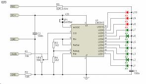 This circuit uses an audio amplifier to generate an analog signal to … Led Audio Vu Meter