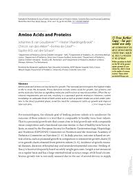 Pdf Amino Acids And Proteins