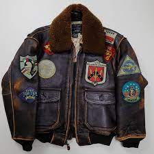 Vintage Rare Avirex Us William M Standle Texas Patches Patch Military Flight Bomber Leather Jacket Size Xs Leather Bomber Jacket Wwii Bomber Jacket Avirex