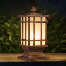 Solar outdoor led light, battery operated stainless steel mosaic pillar path and walkway lights for landscape, patio and pathways by pure garden walmart usa on sale for $17.41 original price $25.04 $ 17.41 $25.04 Retro Large Metal Lantern White Glass Square Outdoor Pillar Light In Black Brass Ebay