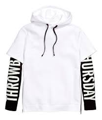 Black And White Throwback H M Offers Fashion And Quality At The Best Price Hoodie Fashion Urban Style Outfits Hooded Sweatshirts