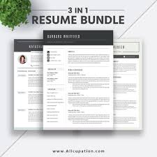 modern resume design, cv bundle, job
