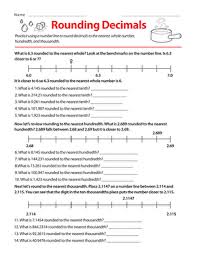 rounding decimals worksheet education com