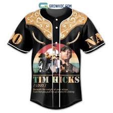 Tim Hicks When You Hear That Engine You Know You're Not Alone Personalized  Baseball Jersey