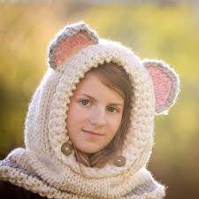 Arctic Fox Cowl Hat What Does the Fox Say