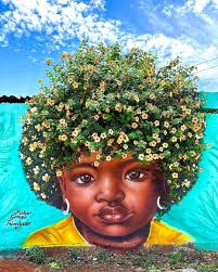 This is so amazing! Located in Brazil. The artist that created this amazing  work of art is Fabio Gomes Trindade. He incorporates flowers and nature  into his creations. I've been researching murals