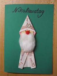 Ein Geldgeschenk In Nikolaus Form So Geht S Geldgeschenke Zu Weihnachten Geschenke Geldgeschenke Selber Basteln