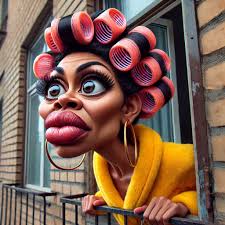 Some years ago I saw a carved skinny western style girl with big red curly  hair, almost like an afro, in some of theese fb groups.. And there was an  tutorial or