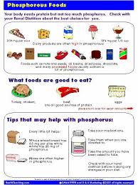 Low Phosphorus Foods Chart Order Your Copy Of Phosphorus