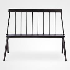 Add modern style and a spare seat to your living room, bedroom, or entryway with this bench. Windsor Metal Stack Patio Bench Black Project 62 Target