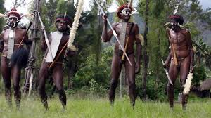Menurut mitologi, suku dani berasal dari keturunan suami istri yang menghuni suatu danau disekitar kampung maina di lembah baliem selatan. Dani Warriors Dancing In Baliem Valley Papua Province Island Of New Guinea Youtube