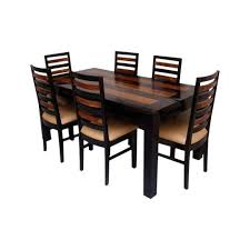 The dining chairs are made from solid rubber wood frame with light brown. Dining Table Buy Dining Table Set Online Special Prices Gorevizon