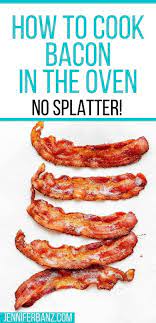 Perfectly Cooked Crispy Bacon In The Oven This Oven Bacon Recipe Shows Steps To Use A Foil Lined Baking Sheet A Bacon In The Oven Cooking Bacon Bacon Recipes