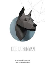 Provides a wealth of free download materials on this site.the site is full of interesting content, like paper craft and scrapbook, so you're sure to find something you like. Papercraft 3d Dog Doberman Head Pepakura Pdf Template Low Etsy In 2021 Paper Sculpture Paper Crafts Doberman