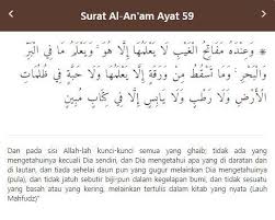 Barangsiapa yang allah menghendaki akan memberikan kepadanya petunjuk, niscaya dia melapangkan dadanya untuk (memeluk agama) islam. Tulis Surat Al Anam Ayat 59 Brainly Co Id