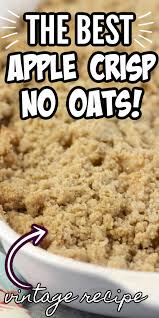 Apple Crisp Without Oats With A Streusel Topping That S Easy And Quick To Prepare In 2020 Easy Apple Crisp Recipe Apple Crisp Topping Recipe Apple Crisp Without Oats