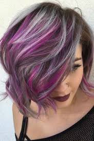 Beautiful peekaboo blonde and purple hair. 30 Blonde Short Hairstyles For Round Faces My Stylish Zoo