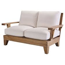 Lane Venture Saranac 58 Loveseat Natural Outdoor Sofas Love Seats Love Seat Lane Venture White Outdoor Furniture