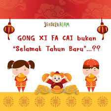 Mayoritas orang indonesia menganggap gong xi fa cai sama artinya dengan selamat tahun baru. Bygxwxne F8w2m