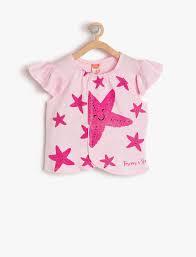 Yazili Baskili T Shirt Kiz Cocuklar Kizlar Kiyafet
