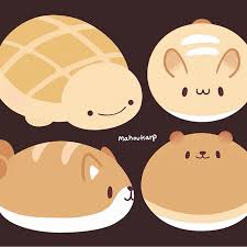 I Wanted To Make A Series Of Bread Shaped Animals Lol Avec Images Dessin