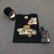 A bathing ape® official, shibuya, tokyo. Black Cotton Bape A Bathing Ape T Shirt Shopee Philippines