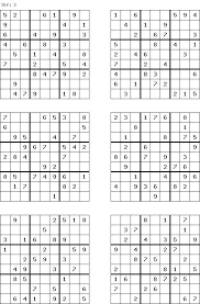 Print them out if you like, the solutions are down at the bottom of the page for you to check when you're done! 6 Number Sudoku Printable Novocom Top