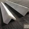 Pure white thassos marble from greece with dramatic unstructured soft to deep blue/grey veining in an elegantly crafted chair rail molding trim piece. 1