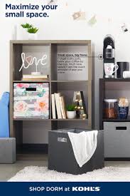 Find A Right Place For Everything With Storage Solutions From Kohl S Keep Your Dorm Room Neat Tidy Beauty Room Decor Apartment Decor Stores Dorm Room Decor