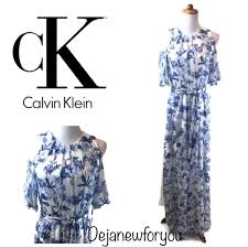 It's fun, floral and flowy! Calvin Klein Dresses Calvin Klein Floral Print Chiffon Maxi Dress Poshmark