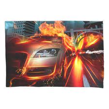 Fire Car Fantasy 2 Sides Pillowcase Zazzle Com In 2021 Car Wallpapers Super Cars Images Hd Wallpaper